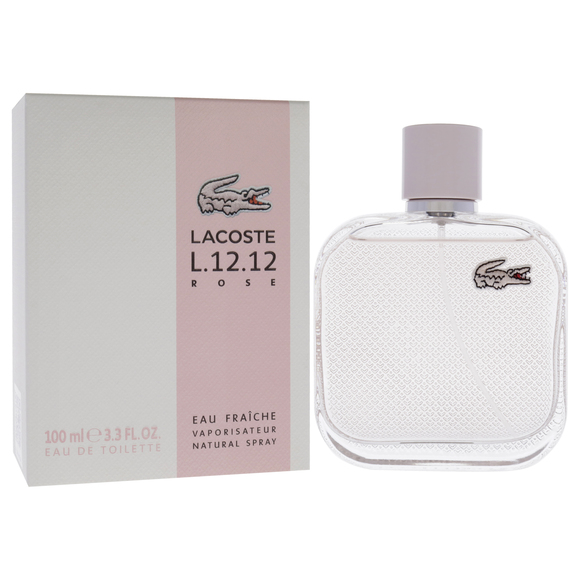 Lacoste Eau De L.12.12 Rose Eau Fraiche BY Lacoste for Women 3.3 oz EDT Spray - Picture 3 of 4